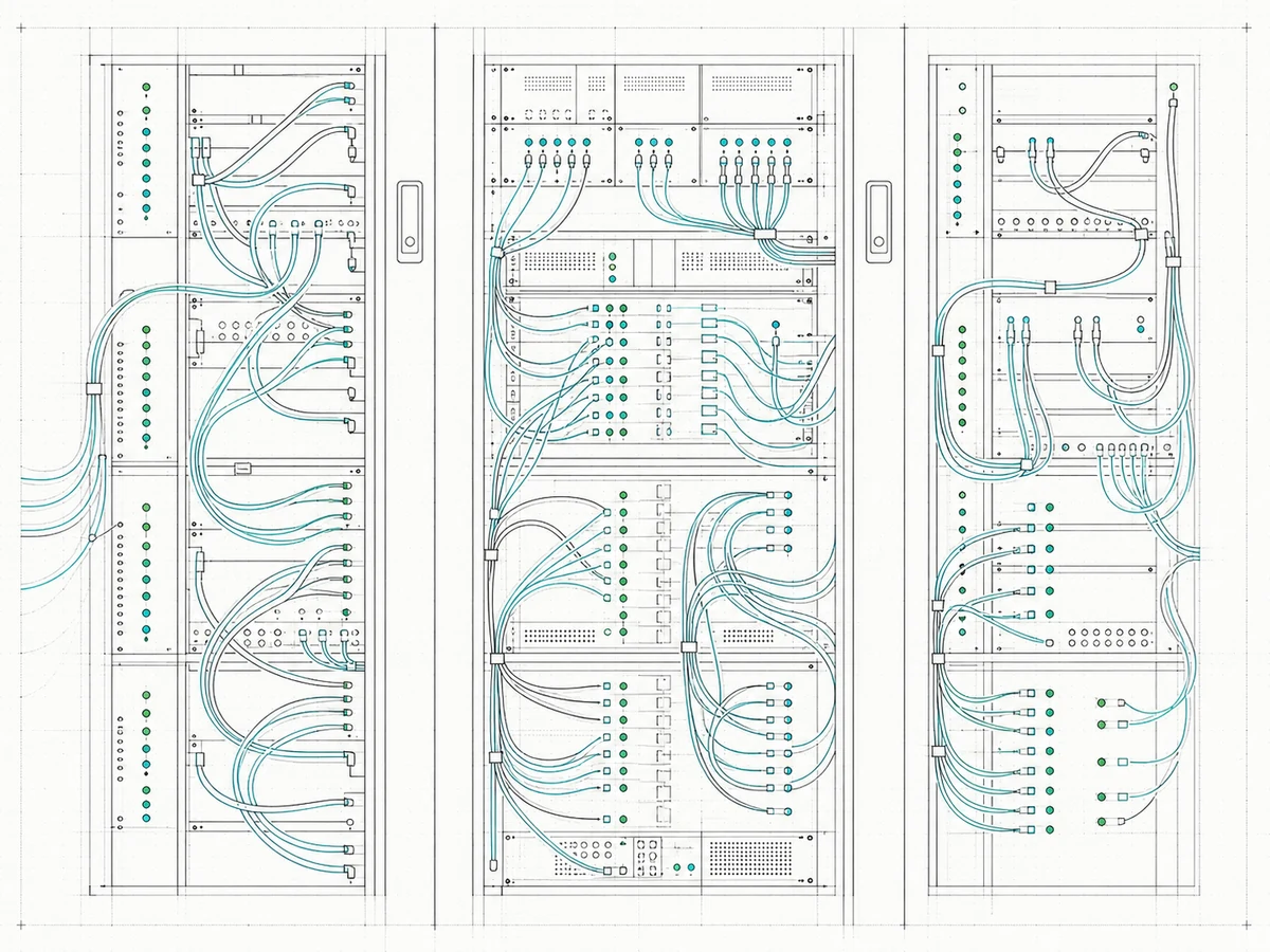 Network infrastructure cabling and patch panels